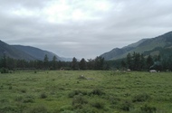 Tuva and Khakassia Republic border, huge Sayan mountains, pure natuare and traditional jutr's lifestyle 