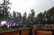 The glade before the evening performance, July 2017